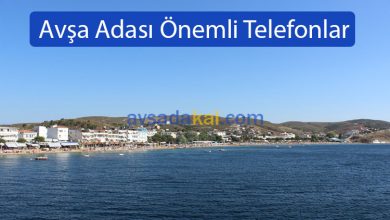 Avşa Adası Önemli Telefonlar